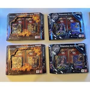 One Piece Illustration Boxes Vol.5 + Vol.6 Bundle 2 of Each New Factory Sealed